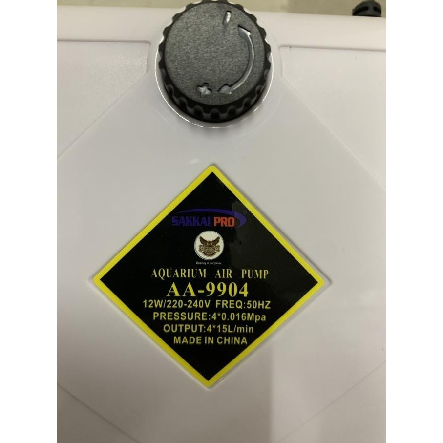 AIRPUMP AQUARIUM AERATOR 4 LUBANG SAKKAI PRO AA 9904