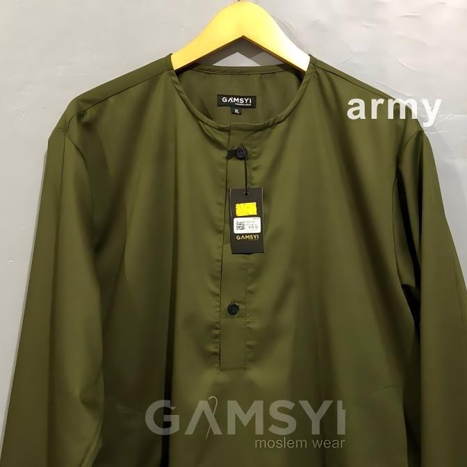 Sale Baju Koko Putih Polos Dewasa/Baju Koko Tanpa Kerah Xxl