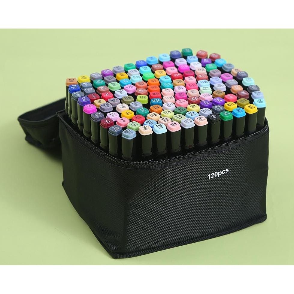 

VIRAL WD TouchFive 120Pcs Warna Sketsa Spidol Umum General Marker Set Animation Markers / Sketch Twin Market Set Spidol gj-46