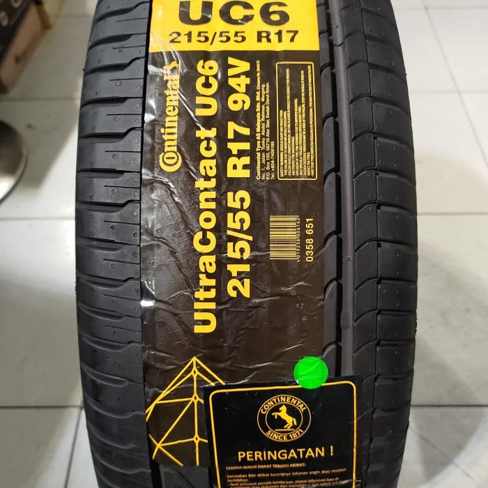 Ban Luar Continental UltraContact UC6 215/55/R17 94V Tubeless obral