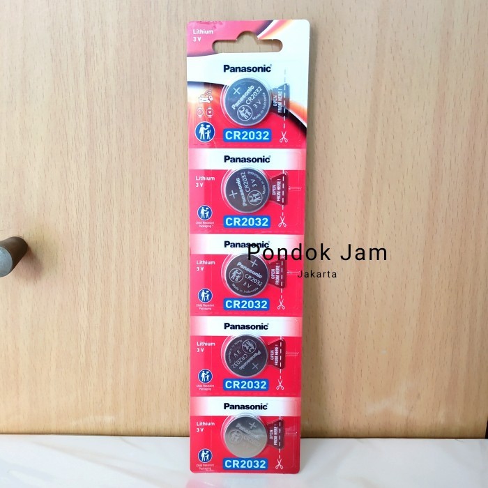 TERBAIK BATERAI PANASONIC CR2032 - 1 LEMBAR ISI 5 KODE 1139