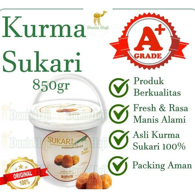 

Kurma Sukari Ember Al-Qossim 850 GR Premium Saudi Ruthob Duha Dates the best