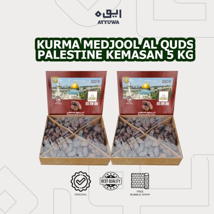 

Silahkan Order] KURMA MEDJOOL AL QUDS PALESTINE KEMASAN 5KG PREMIUM