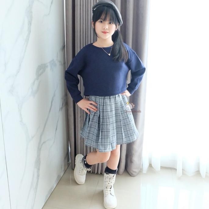 Sabrina Set QK176 / Setelan Anak Perempuan / Rok Anak Terlaris