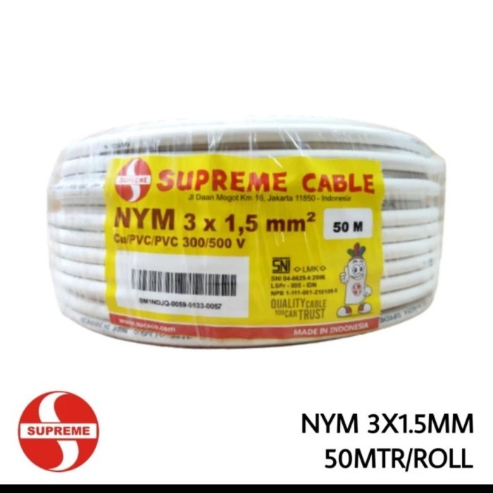 Kabel Nym 3X1.5 @50M Supreme