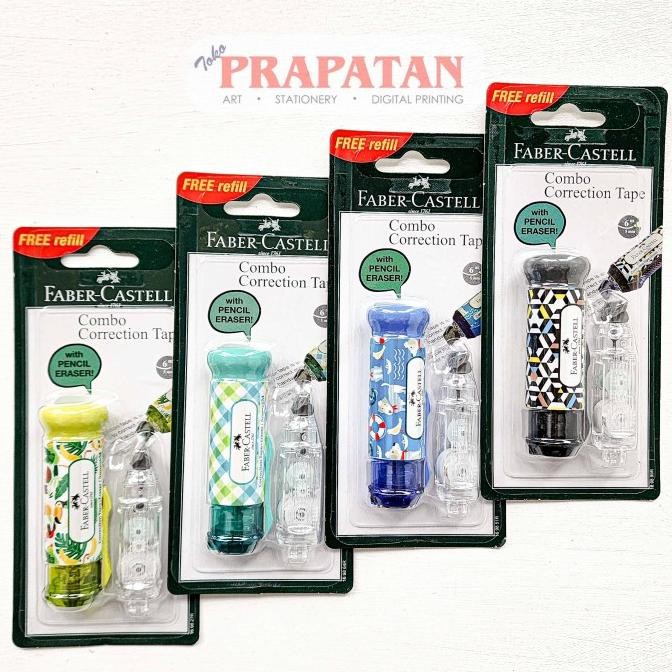 

*#*#*#] Faber Castell COMBO Correction Tape | Tip Ex Kertas