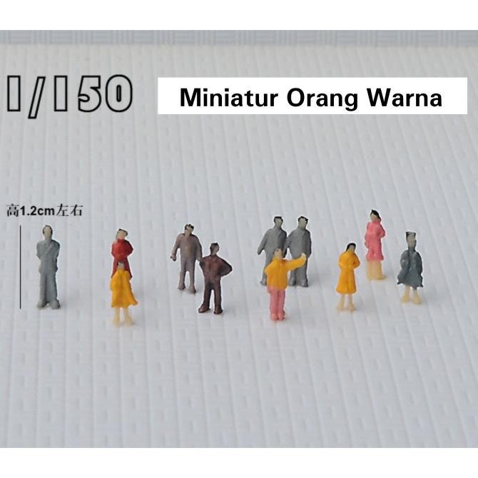 +++++] Miniatur Orang Warna 1:150 , Maket Orang