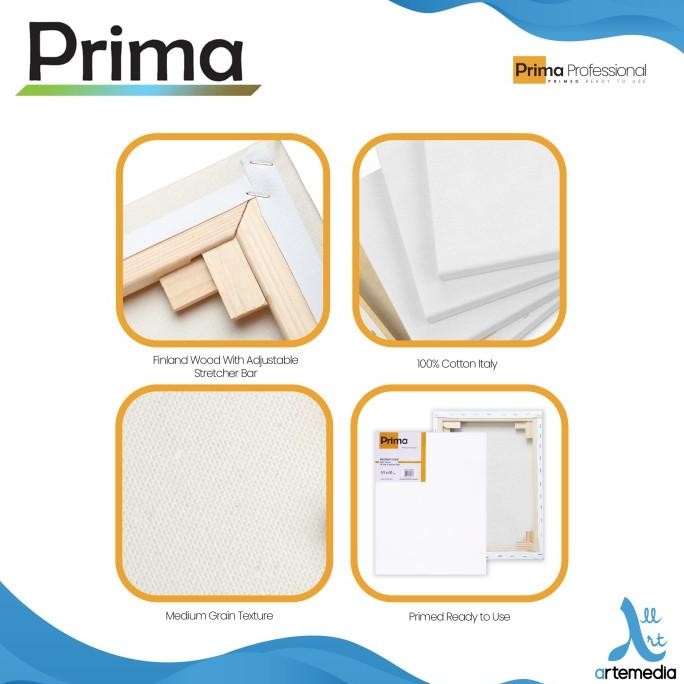 

KANVAS LUKIS PRIMA PROFESSIONAL 40X40CM COTTON CANVAS