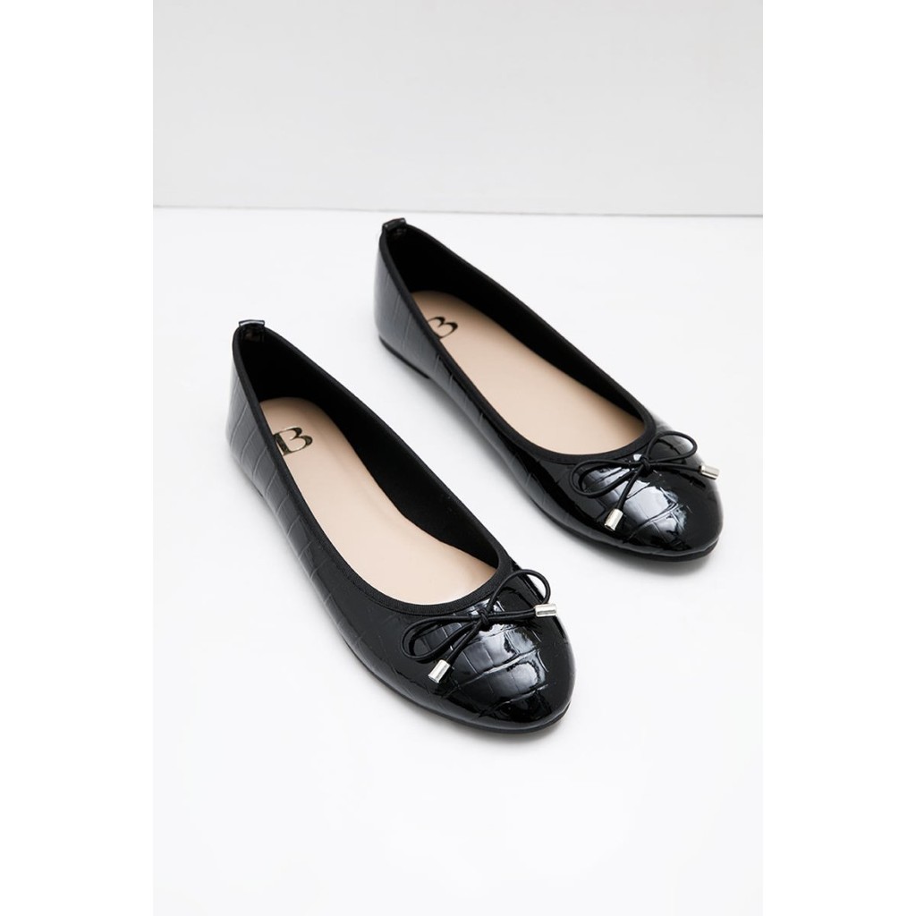 Berrybenka - Sepatu Flat Shoes Wanita Sophie Fana Bow