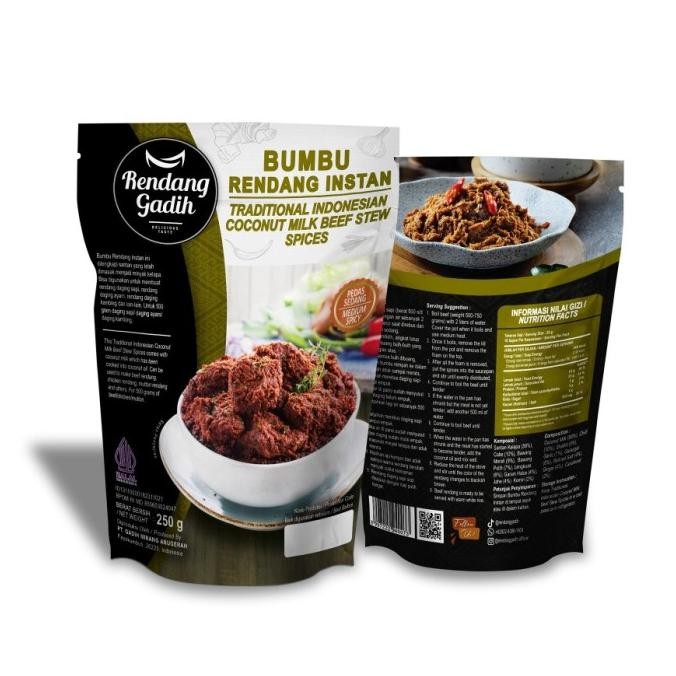

Bumbu Rendang Instan - Rendang Gadih Serbaguna masakan enak GTM