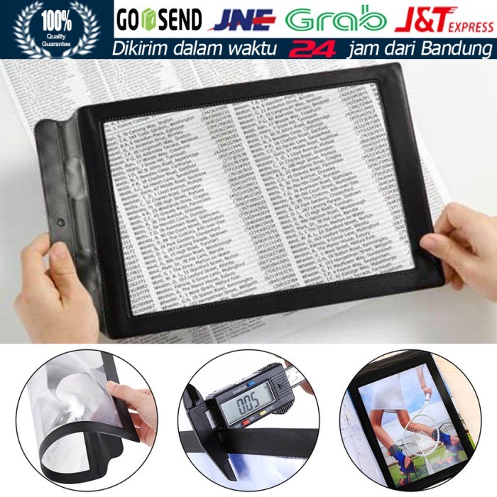 

PRODUK TERBATAS KACA PEMBESAR UNTUK BACA BUKU BENTUK CARD 3X PVC FLEXIBLE UKURAN A4/A6 KODE 715