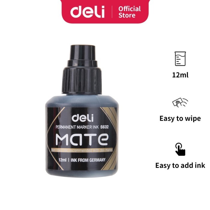 

SALE DELI ISI TINTA SPIDOL PERMANEN / PERMANENT MARKER INK REFILL ES632 KODE 576