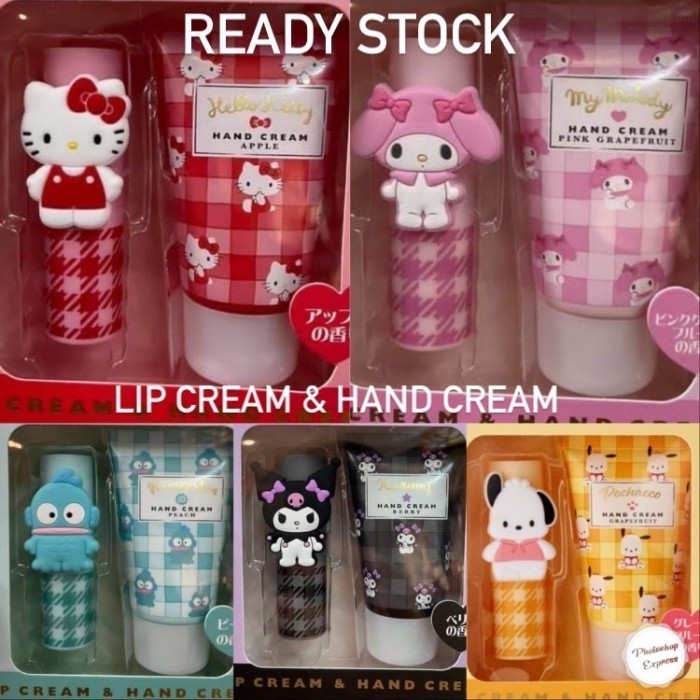 Lip Cream & Hand Cream Set Sanrio Original