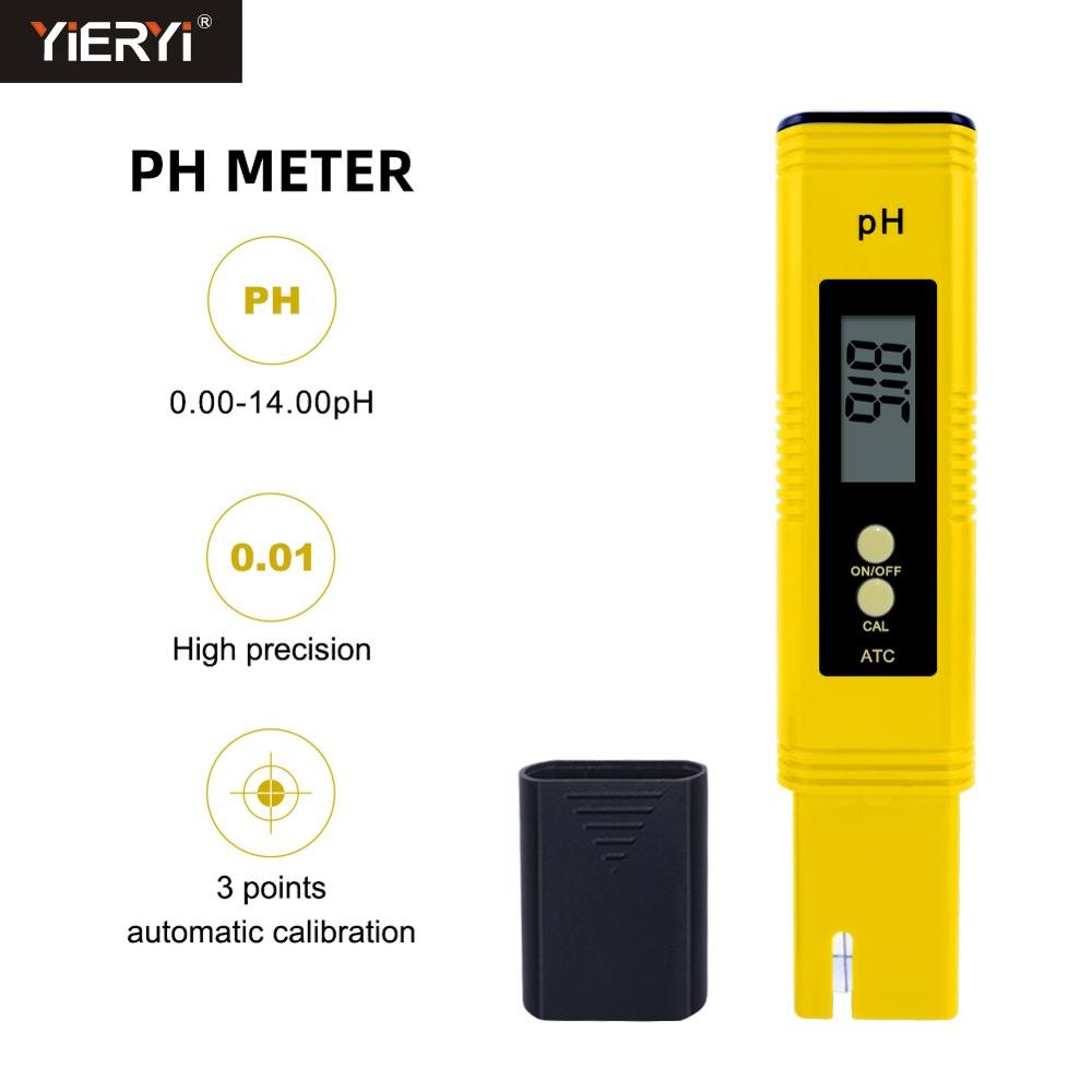 TOPZI LCD Digital PH Meter Automatic calibration Water ph tester 0.00-16.00 for Aquarium Pool Water 