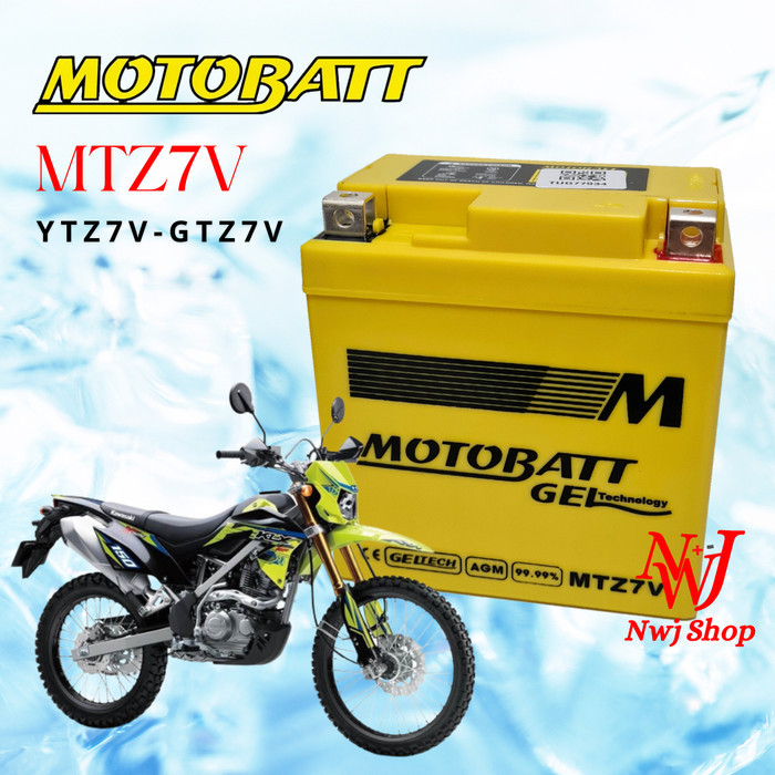 Aki Kering Motor Klx 150 W175 D Tracker Klx 250 Mtz7V Motobatt Ytx7L