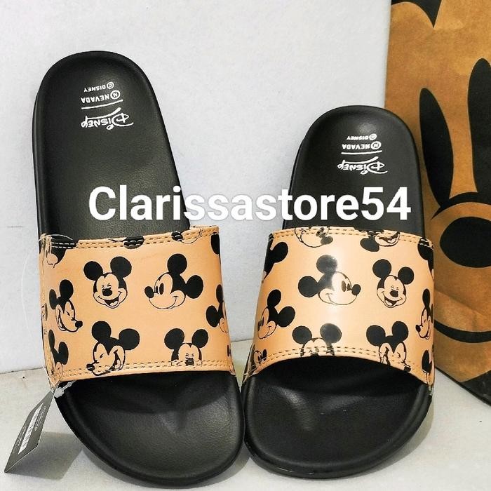 EKSLUSIF SANDAL SELOP CEWEK - MICKEY MOCCA KARAKTER - SANDAL COUPLE - DEWASA DAN ANAK-ANAK KODE 1159