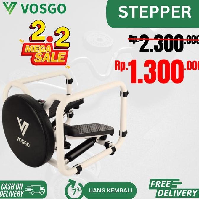 Alat Fitness Stepper Cardio Multifungsi Vosgo