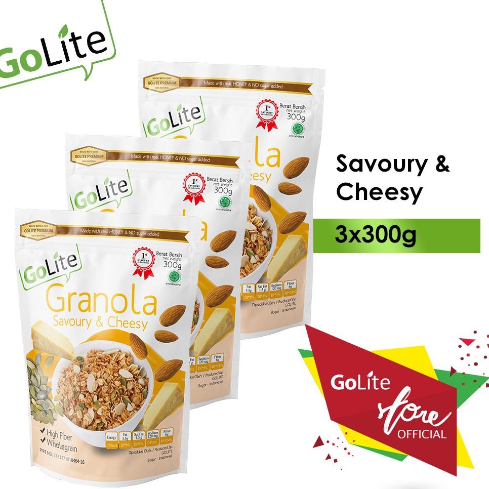 

Granola Golite Avory Cheey Toated Mueli 300G Triple Pa