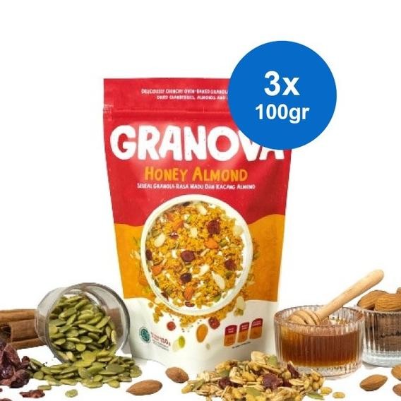 

Granova Granola Honey Almond 3 100 Gr