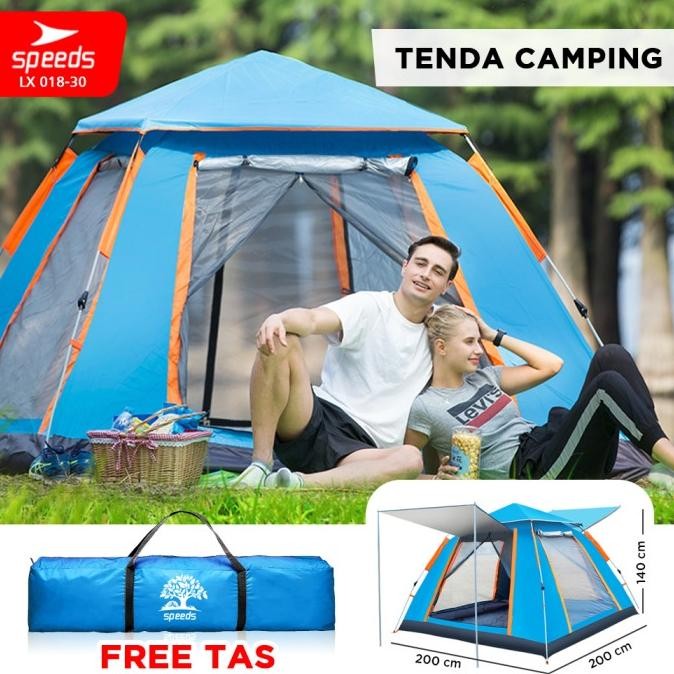 Spesial Tenda Camping Lipat Untuk 4-5 Orang Tenda Gunung Tenda Manual 018-30