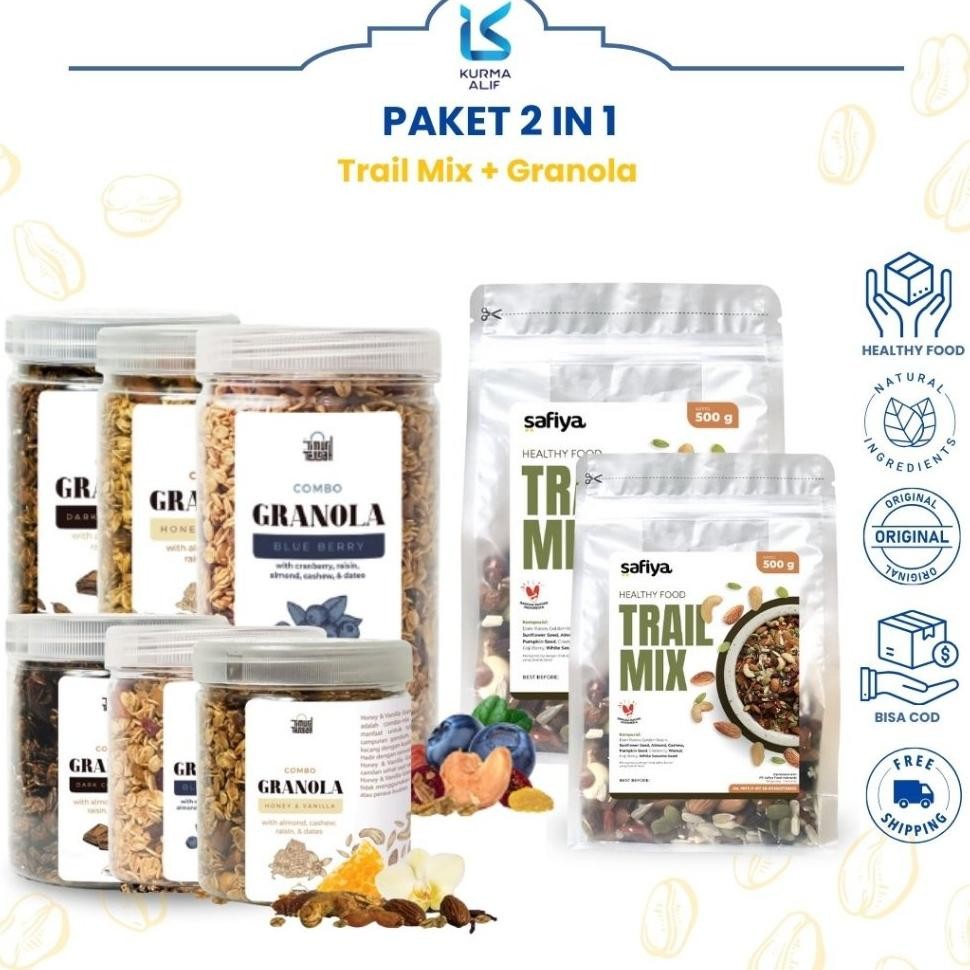 

Paet 2 In 1 Granola Timur Tengah Trail Afiya Celan Ehat