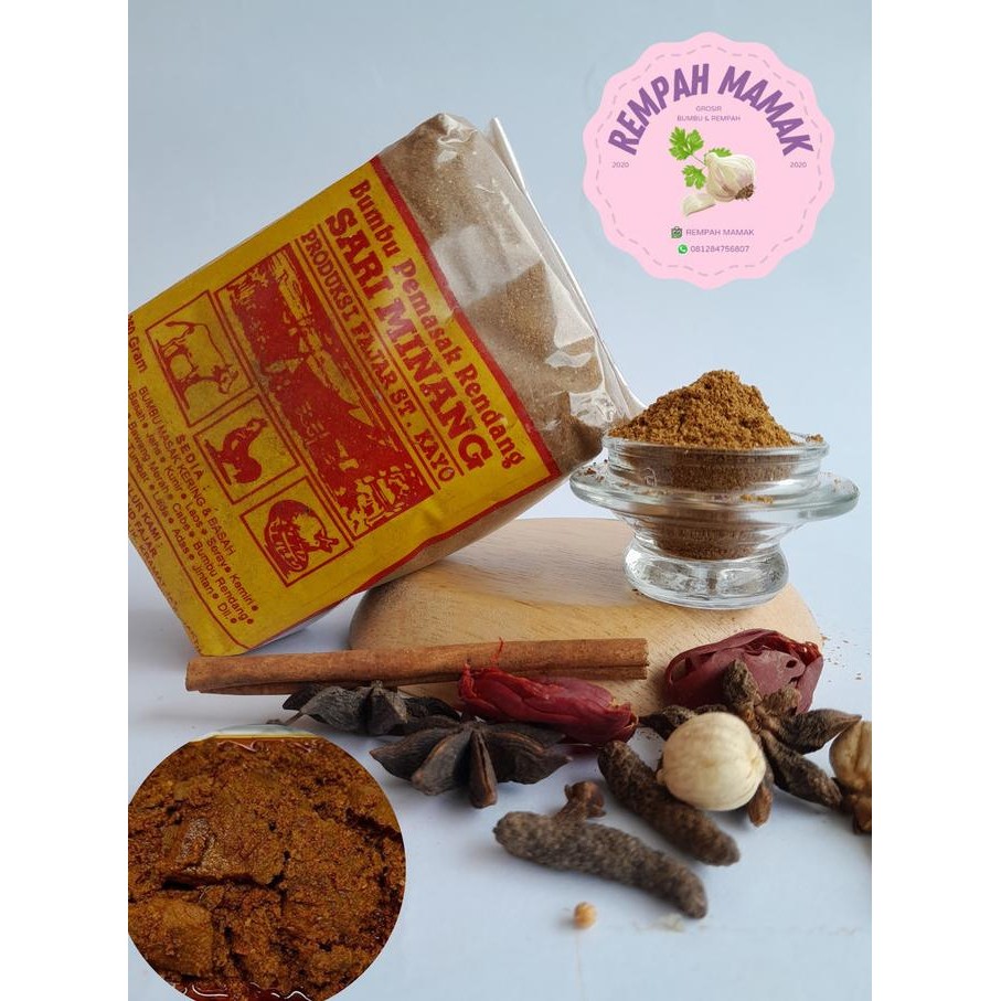 

Bumbu Pemasak Rendang / Bumbu Rendang Sari Minang 1kg GTM