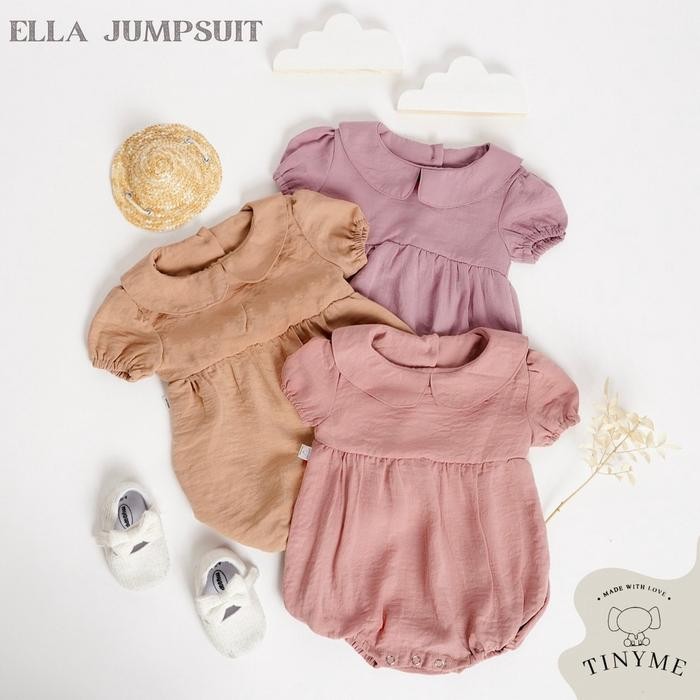 0-18bln JUMPER RUFFLE BASIC BAYI JUMPSUIT ROMPER BAJU PAKAIAN ANAK catalog TMTM ELLA