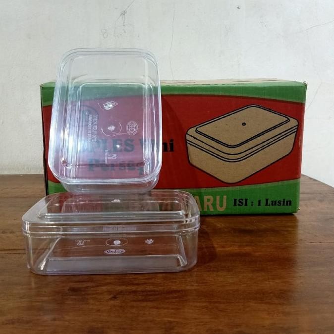 Toples Kue Kering Plastik Vini/Persegi Panjang - 250 gr MS
