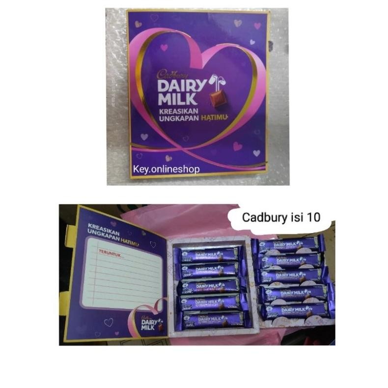 

jk-54 Cadbury Dairy Milk isi 10 x 30gr Edisi Spesial Valentine Special Edition (BACA DESKRIPSI) Diary Gift Box Coklat Cokelat Chocolate Murah