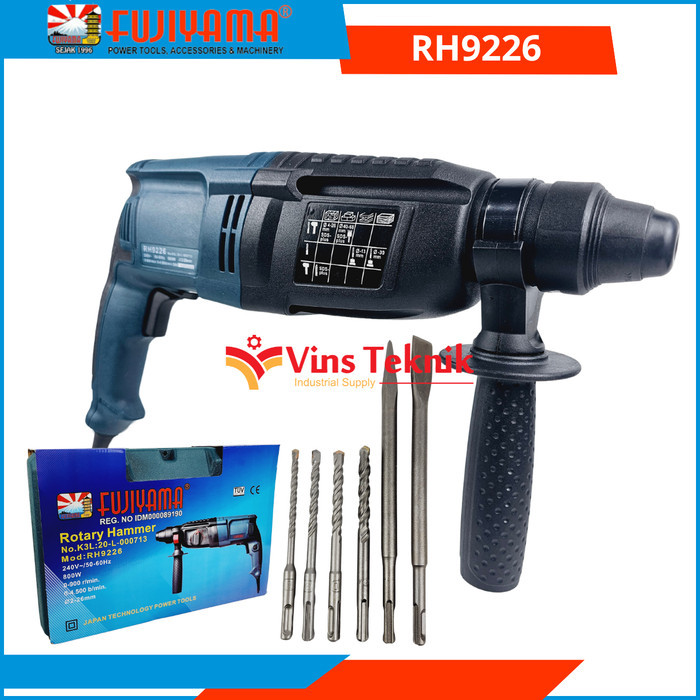 Mesin Bor Beton RH9226 FUJIYAMA Hammer Drill RH 9226