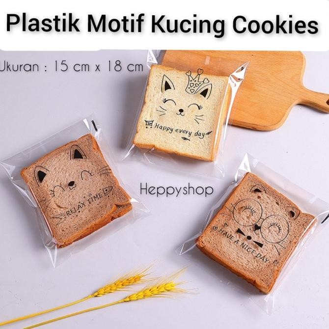 

```````] PlastikMotifKucingBungkusKantongKemasan BiskuitCookies