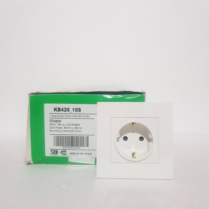 READY STOCK STOPKONTAK SCHNEIDER VIVACE 1 GANG / STOPKONTAK CLIPSAL VIVACE 1 GANG