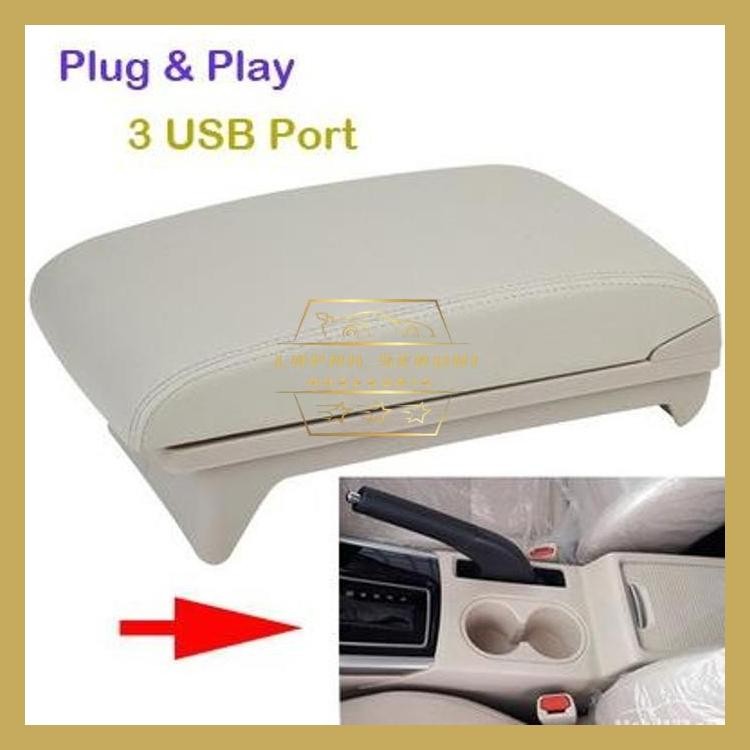 SLIDING ARMREST XPANDER ALL NEW LIVINA CONSOLE BOX MOBIL 3 USB PORT