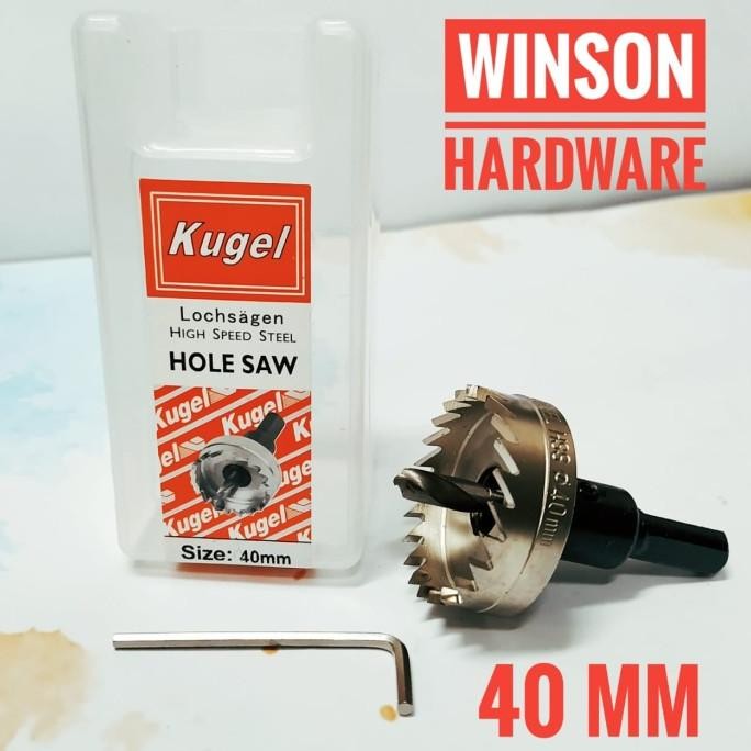 Holesaw Besi HSS 40mm Kugel | Hole saw Mata Bor Besi 40 mm