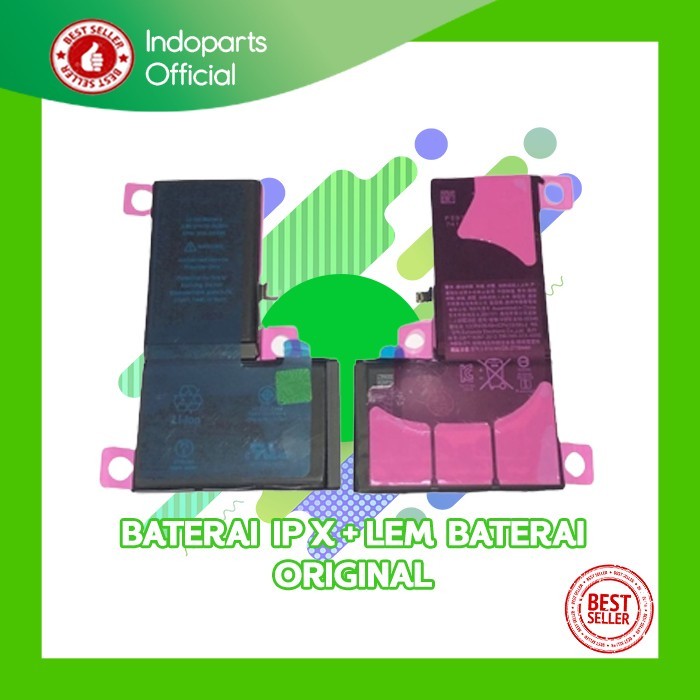 CUCI GUDANG BATERAI IPHONE X ORIGINAL 2716 MAH + LEM BATERAI