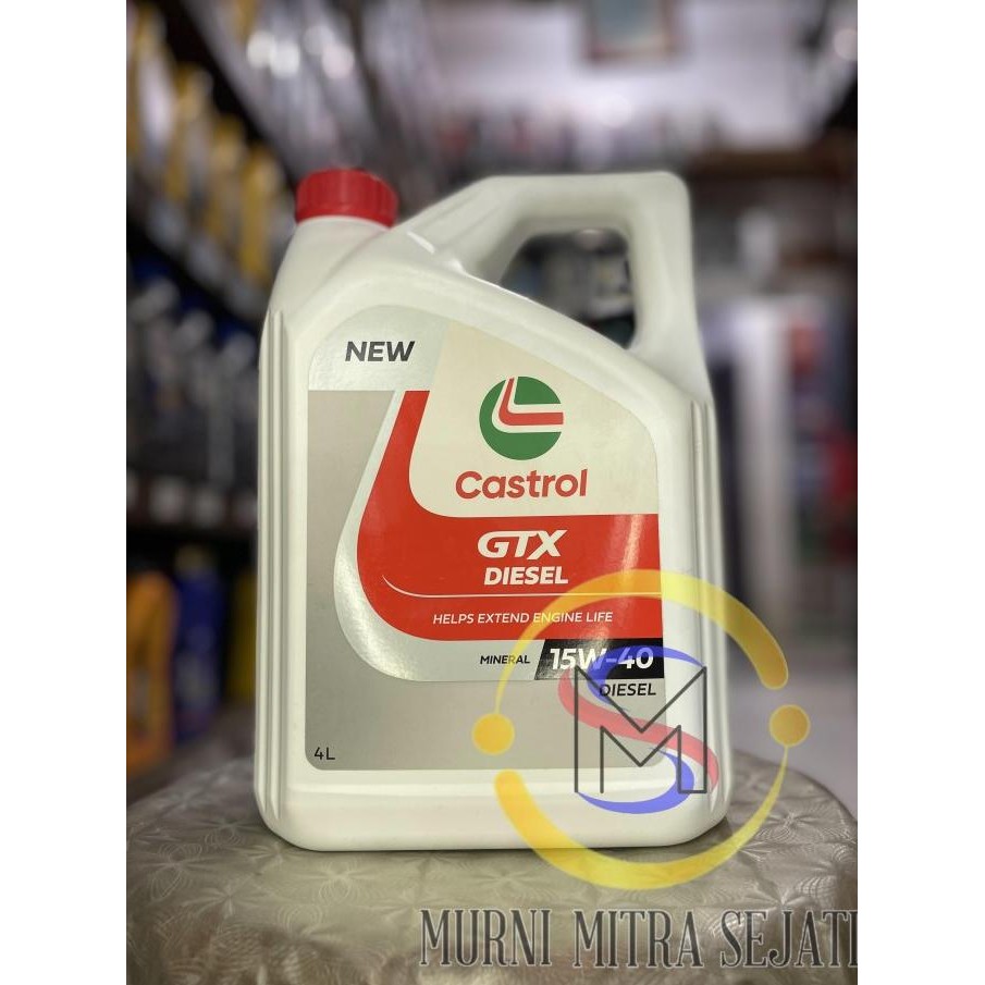 Castrol GTX Diesel SAE 15W-40 15W40 15 W 40 Galon 4 L