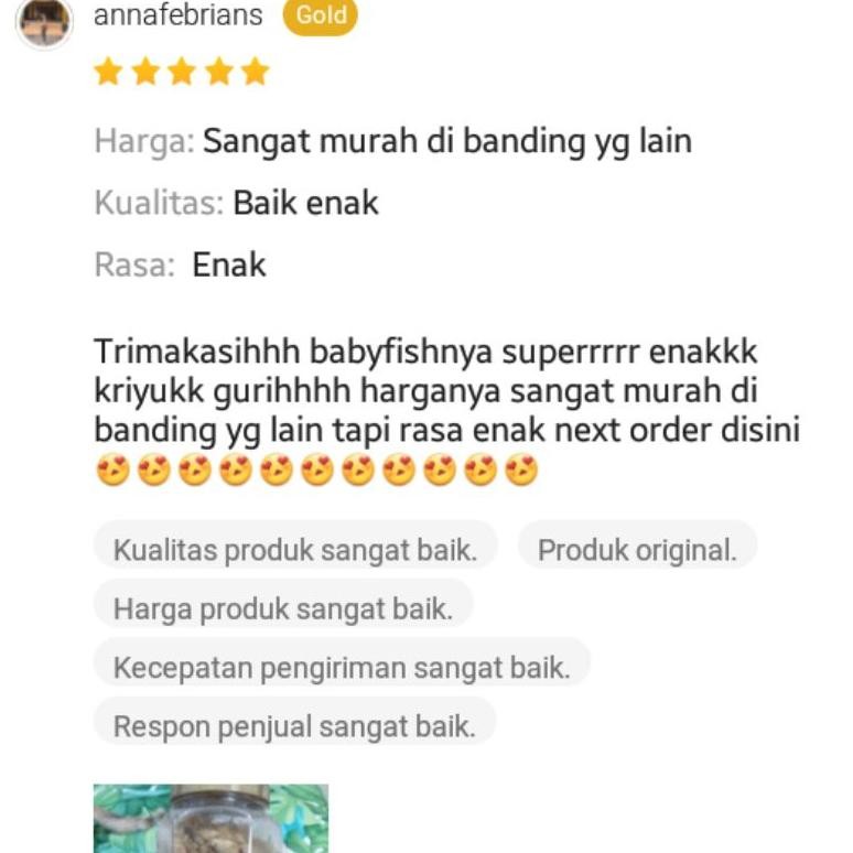 

sd-5 Baby Fish Crispy 500gr | Baby Fish Ikan Crispy 500gr Original