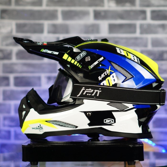 Helm Monsa Cross Motif Trail Brand Jpn