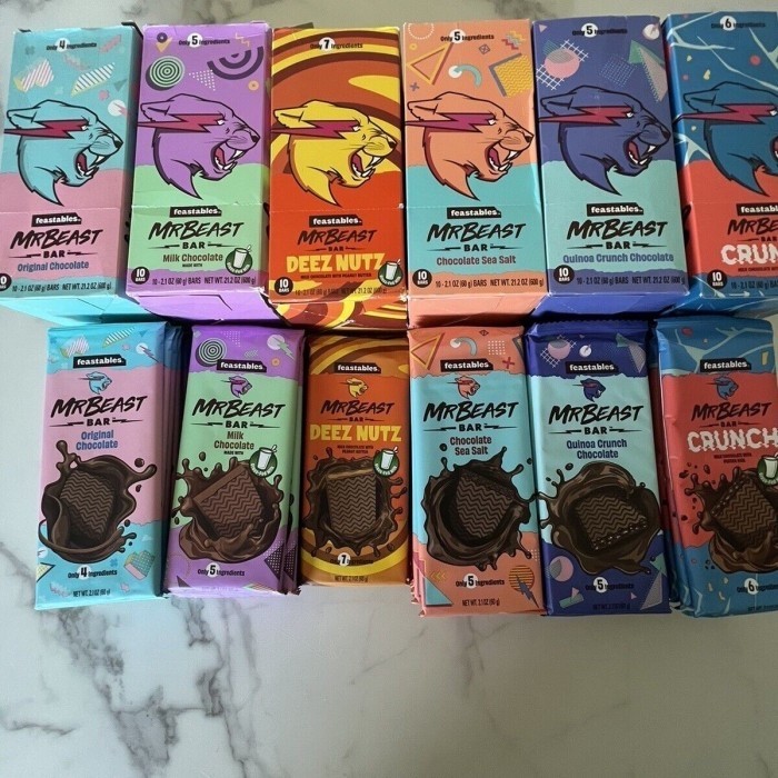 

Ready (NEW VERSION) Coklat Mr Beast Feastables Chocolate Bar