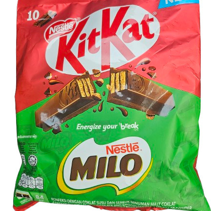 

Ready coklat cokelat Kitkat milo_o new varian 1 pack 160 g (10x16 g)