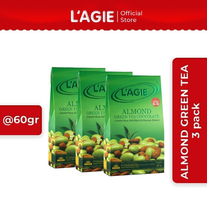 

Ready BUY 2 GET 1 FREE Lagie Coklat Almond Green Tea 60gr