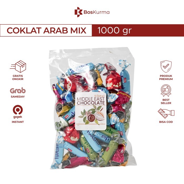 

Ready Coklat Arab Mix 1 kg - Oleh Oleh Haji Umroh