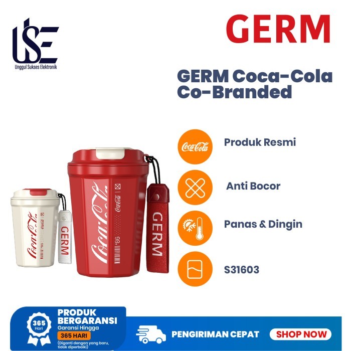 MIYOKAID GERM COCA-COLA S31603 CANGKIR TERMOS BAJA TAHAN KARAT CANGKIR KOPI CANGKIR TERMOS DINGIN