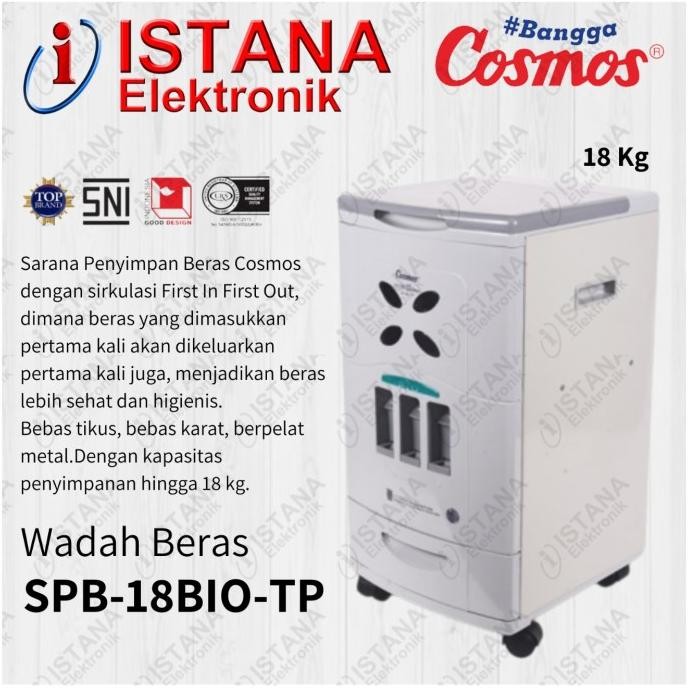 COSMOS WADAH/TEMPAT BERAS 18 KG SPB-18BIO-TP