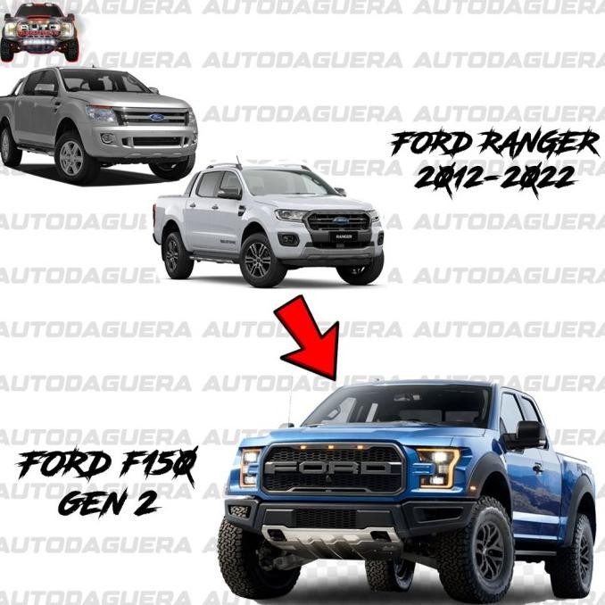 Bodykit Ford Ranger Raptor F 150 Bahan Besi 2012 Sampai 2022