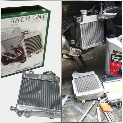 DOVASOID BIG RADIATOR RACING AAI COOLING EXPERT ALUMUNIUM AEROX NMAX LEXI ASLI KODE 23