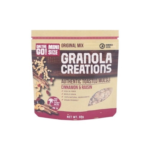 

Granola Creations Cinnamon Raisin 60Gr/Bag