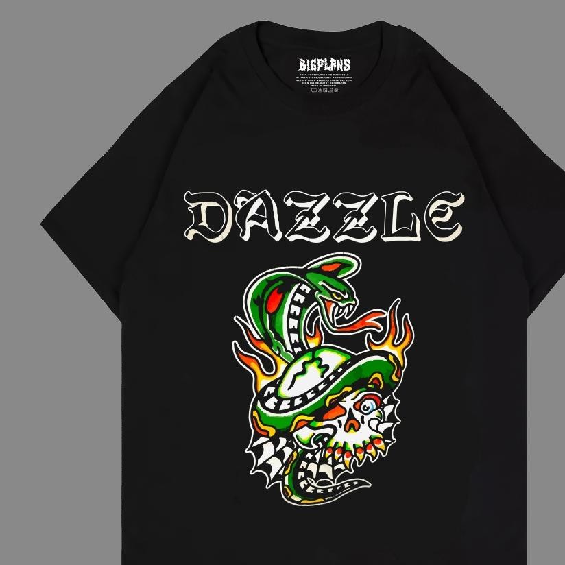 Promo Dazzle Snake Hijau Kill Tengkorak Kaos Band Dazzle Kaos Hardcore Kaos Band Kaos Punk