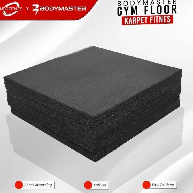 BODYMASTER Gym Floor Puzzle Matras Lantai Fitness Gym Mat Rubber Karet