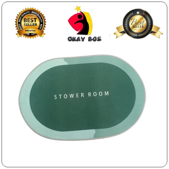 ASLI OKAYBOS KESET DIATOMITE BUNDAR KESET KAKI KAMAR MANDI KESET KARET KODE 1372